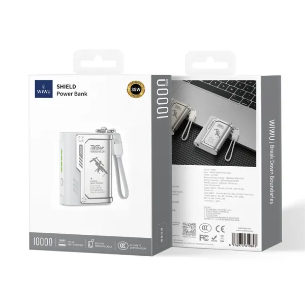 Доп. АКБ WIWU Shield 10000mAh Grey